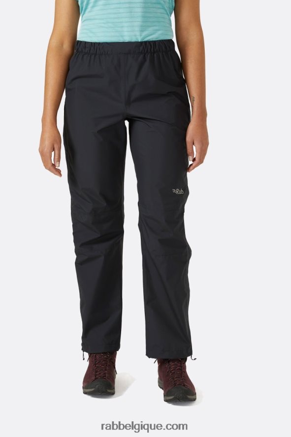 Downpour éco Imperméable Pantalon Entièrement Zippé Femmes Rab 8826v0419 Noir