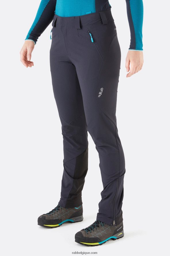 Ascendor Comme Pantalon Softshell D'escalade Femmes Rab 8826v0430 ébène