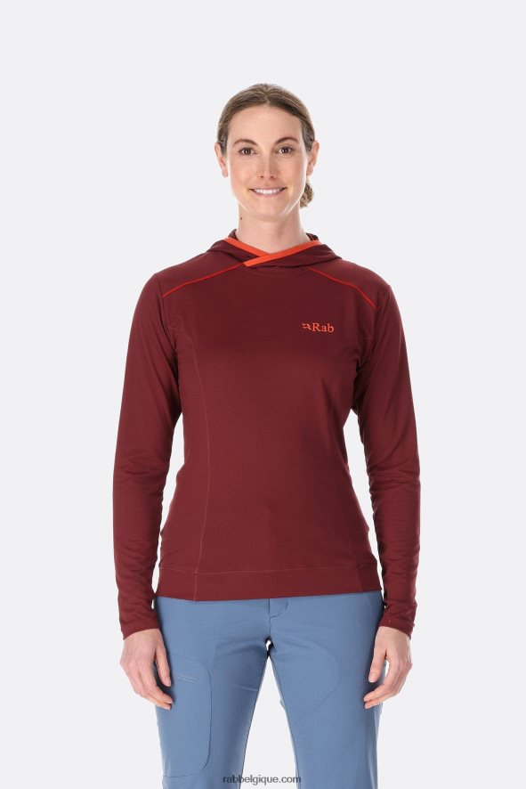 Forcer à Capuche Femmes Rab 8826v0273 Bruyère Profonde