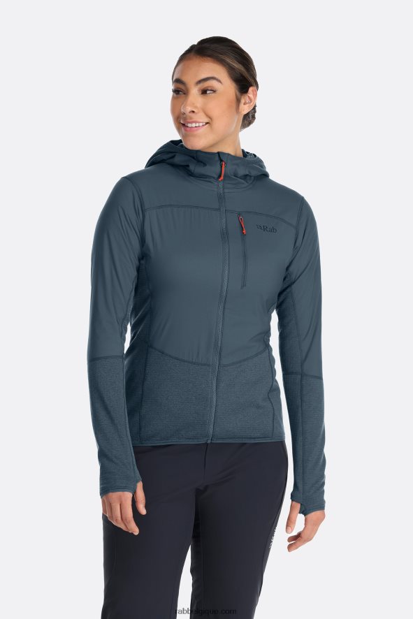 Sweat à Capuche Ascendor Summit Femmes Rab 8826v0374 Orion Bleu