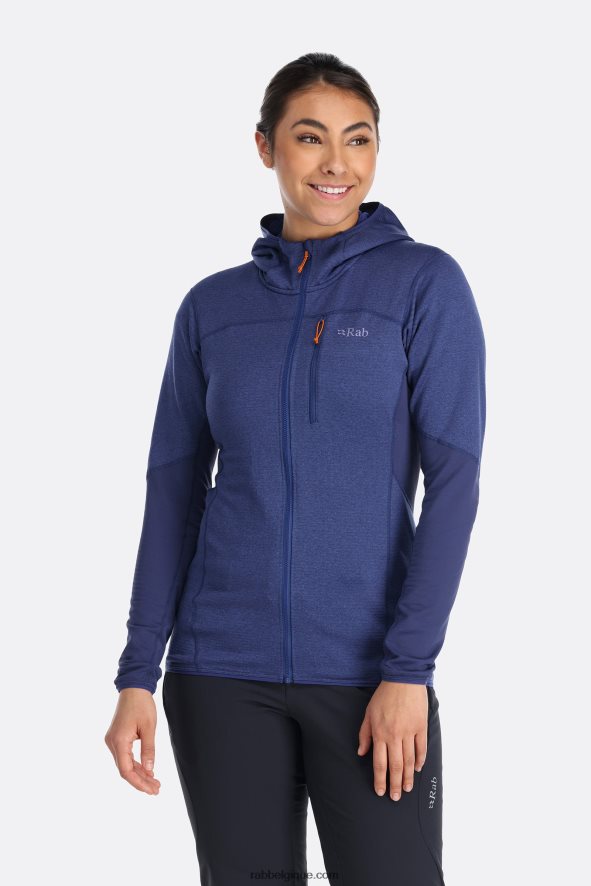 Sweat à Capuche Ascendant Femmes Rab 8826v0350 Bleu Patriote