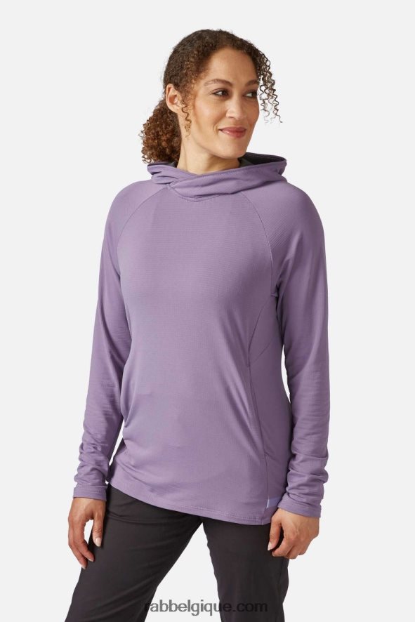 Sweat à Capuche Dièdre Femmes Rab 8826v0371 Sauge Violette