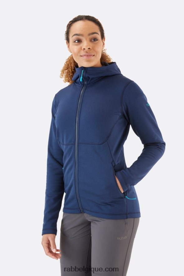 Sweat à Capuche Géon Femmes Rab 8826v0358 Encre Profonde