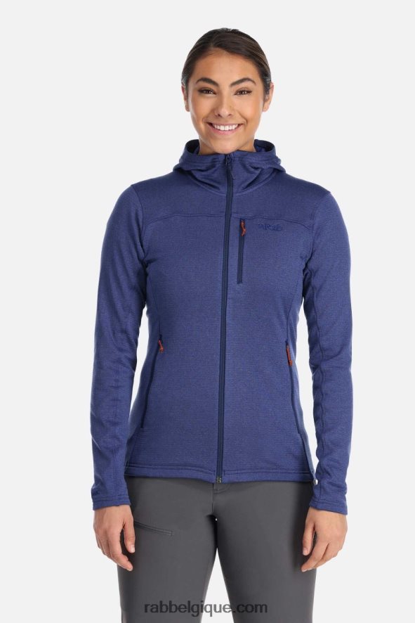 Sweat à Capuche Graviton Femmes Rab 8826v0356 Bleu Patriote