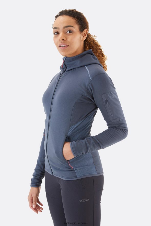 Sweat à Capuche Mi-polaire Syncrino Femmes Rab 8826v0376 Acier