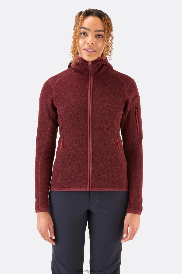 Sweat à Capuche Polaire Quest Femmes Rab 8826v0331 Bruyère Profonde