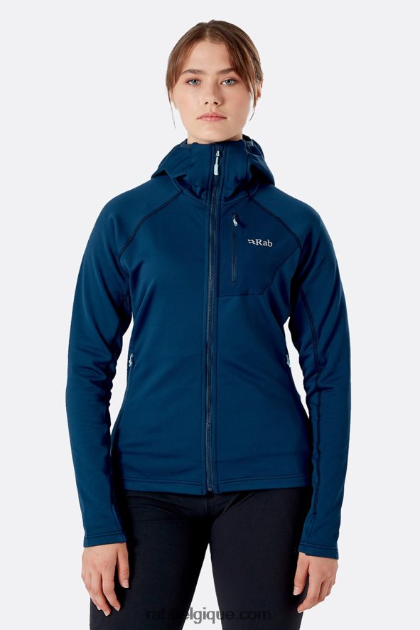 Sweat à Capuche Superflux Femmes Rab 8826v0312 Encre Profonde