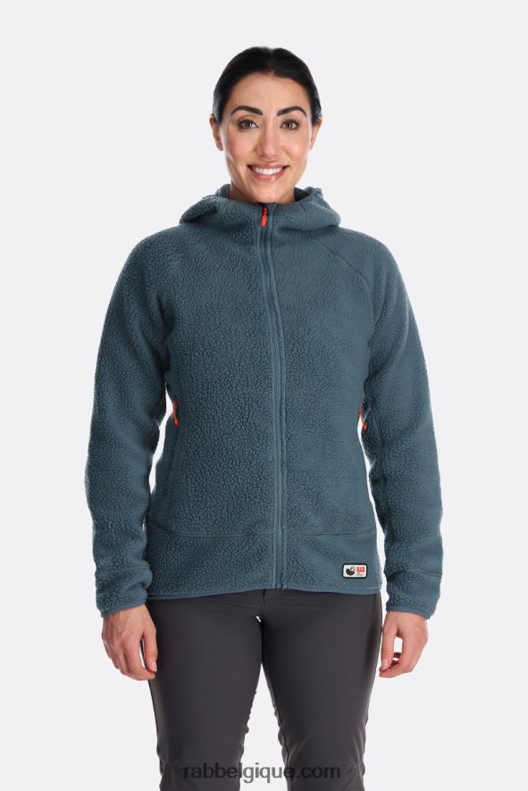 Veste En Peau Lainée Femmes Rab 8826v0308 Orion Bleu