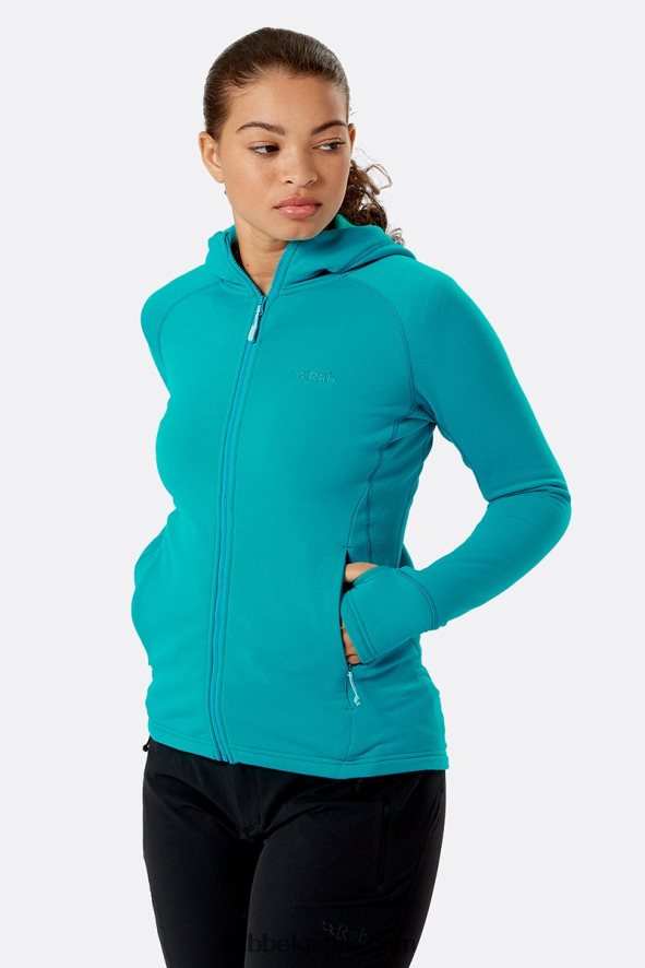Veste Power Stretch Pro Femmes Rab 8826v0304 Bleu Vert