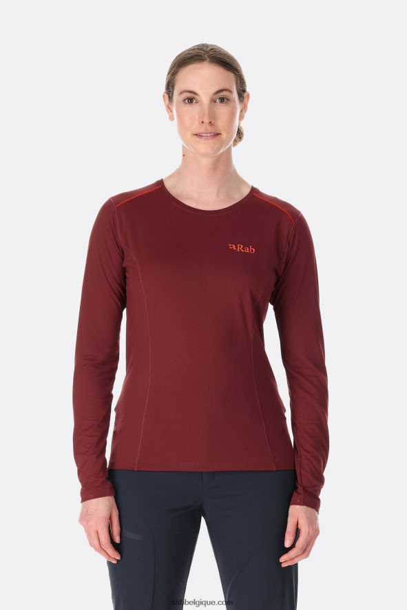 Force Ls Tee Femmes Rab 8826v0260 Bruyère Profonde