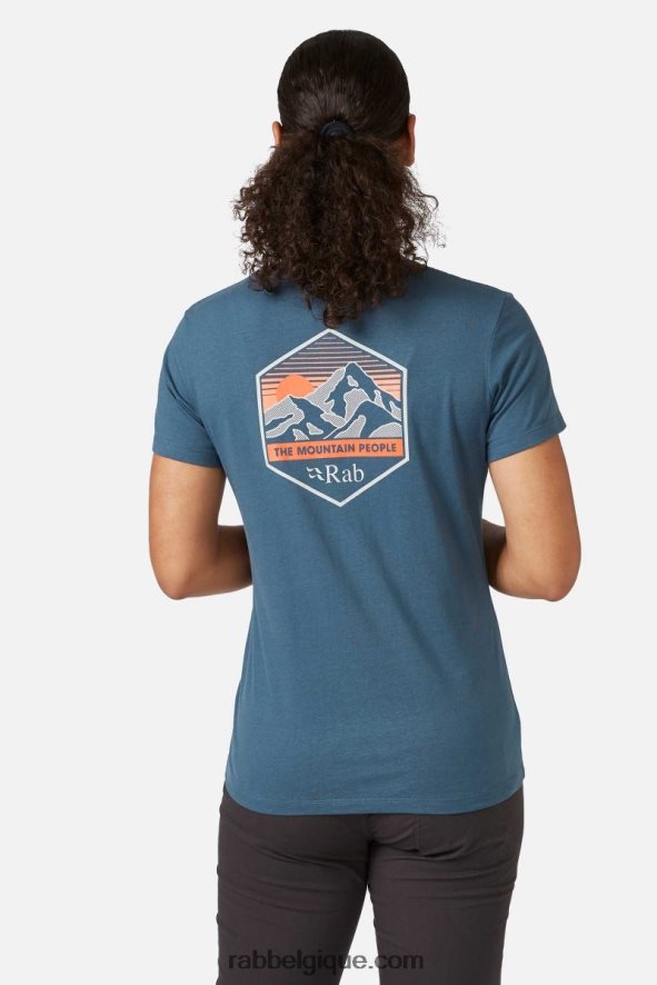 Stance Montagne Sommet Tee Femmes Rab 8826v0393 Orion Bleu