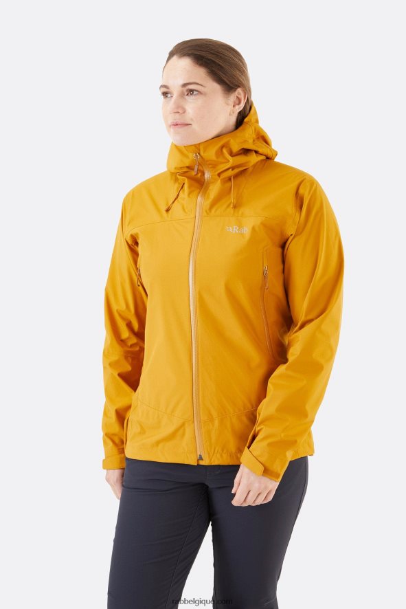 Veste Imperméable Arc Eco Femmes Rab 8826v0195 Butternut Noir