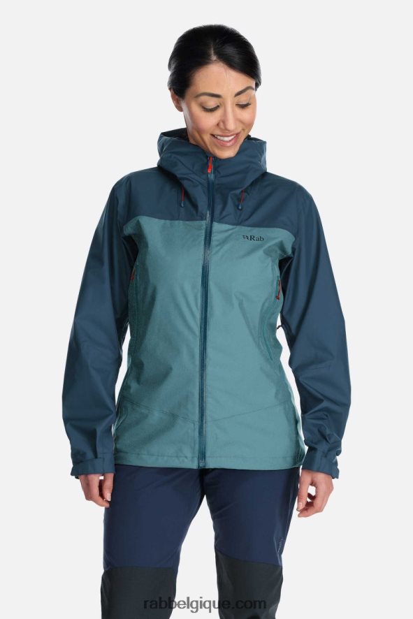 Veste Imperméable Arc Eco Femmes Rab 8826v0196 Bleu Orion/citadelle