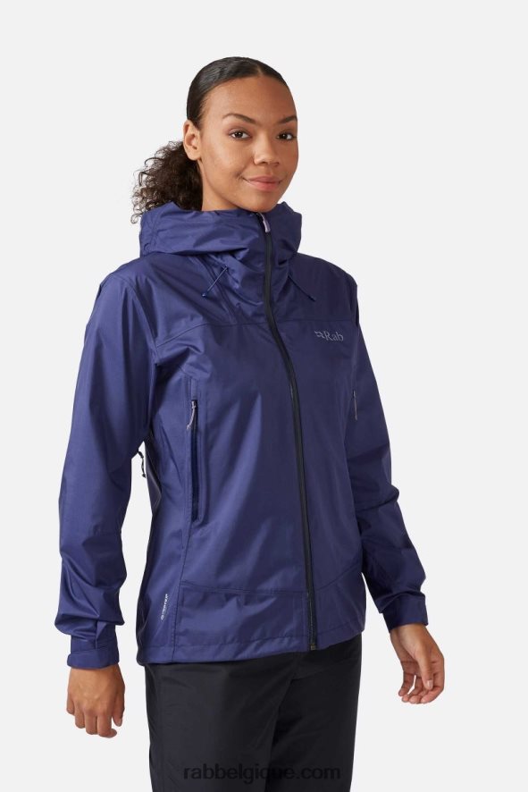 Veste Imperméable Downpour Plus 2.0 Femmes Rab 8826v0166 Bleu Patriote