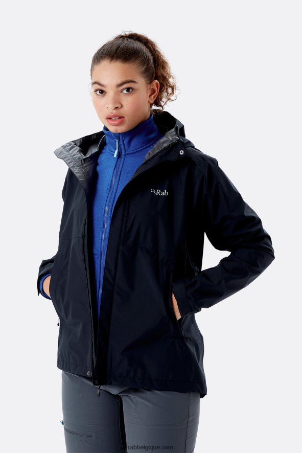 Veste Imperméable Eco Averse Femmes Rab 8826v0153 Noir