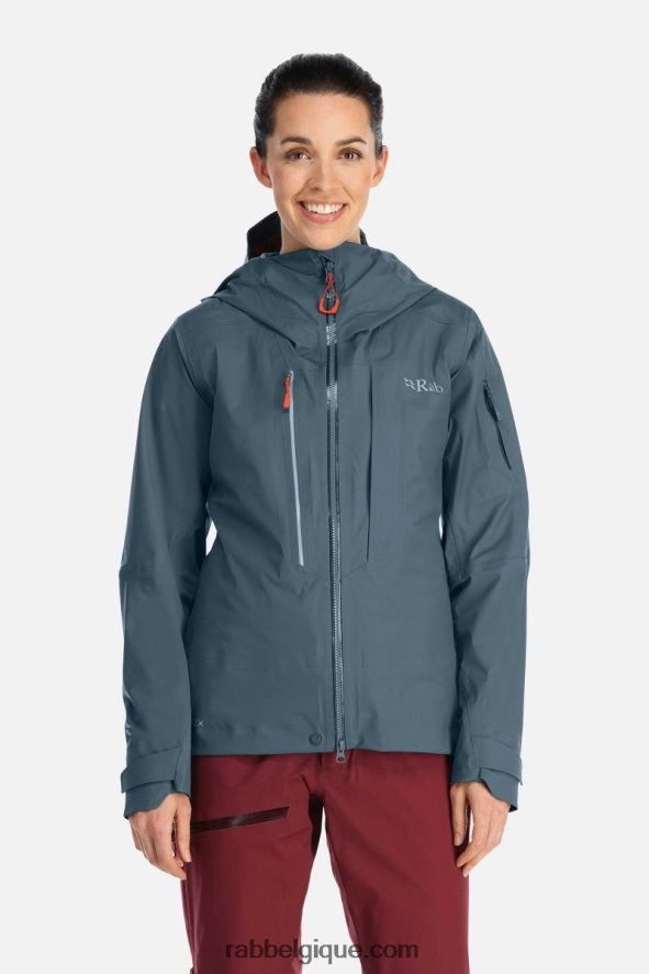 Veste Imperméable Khroma Kinetic Femmes Rab 8826v0225 Orion Bleu