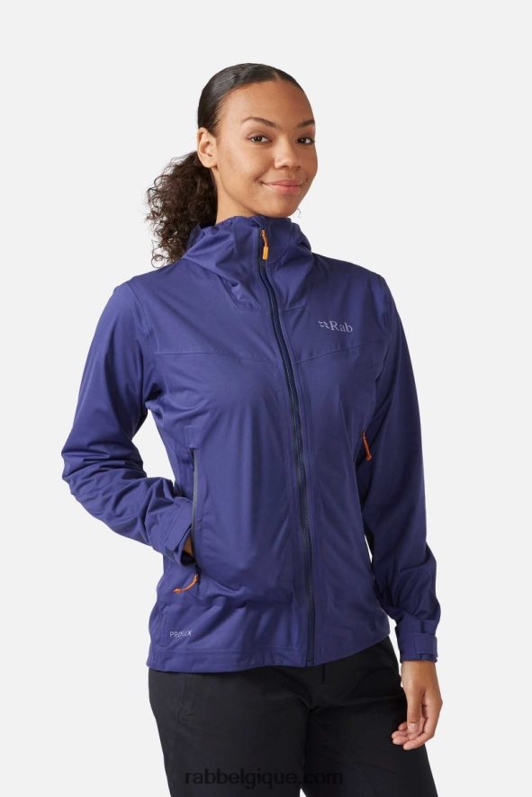 Veste Imperméable Kinetic 2.0 Femmes Rab 8826v0209 Bleu Patriote