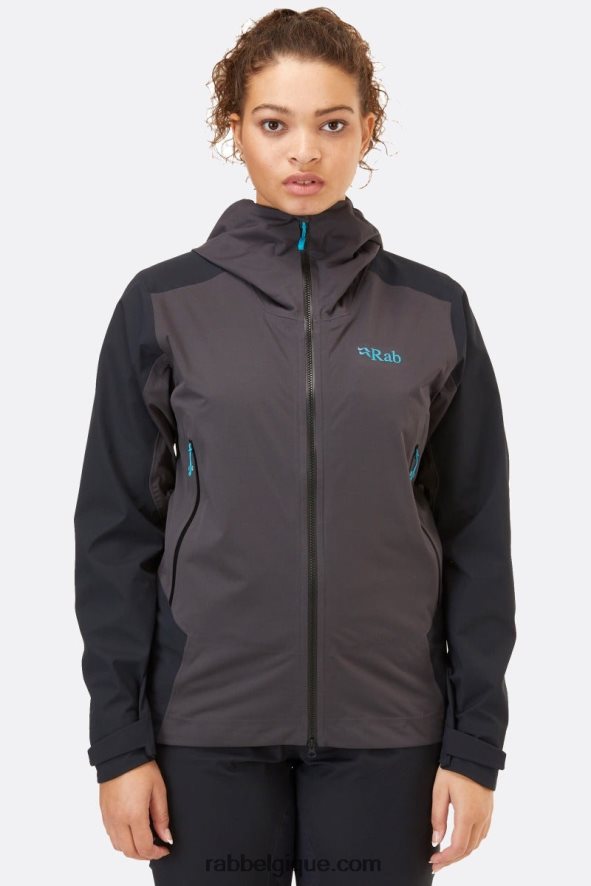 Veste Imperméable Kinetic Alpin 2.0 Femmes Rab 8826v0213 Anthracite