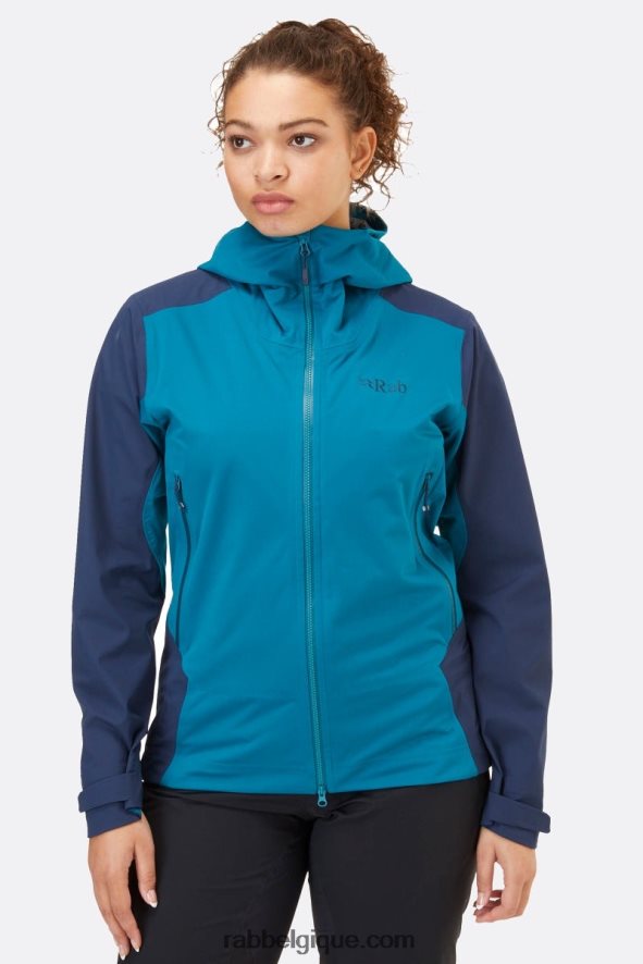 Veste Imperméable Kinetic Alpin 2.0 Femmes Rab 8826v0217 Outremer