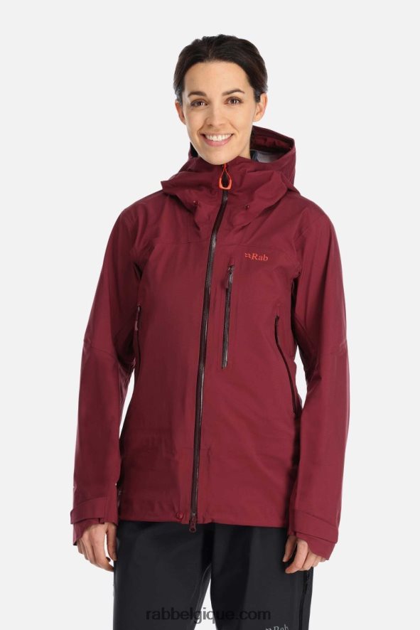 Veste Imperméable Pare-feu Femmes Rab 8826v0173 Bruyère Profonde