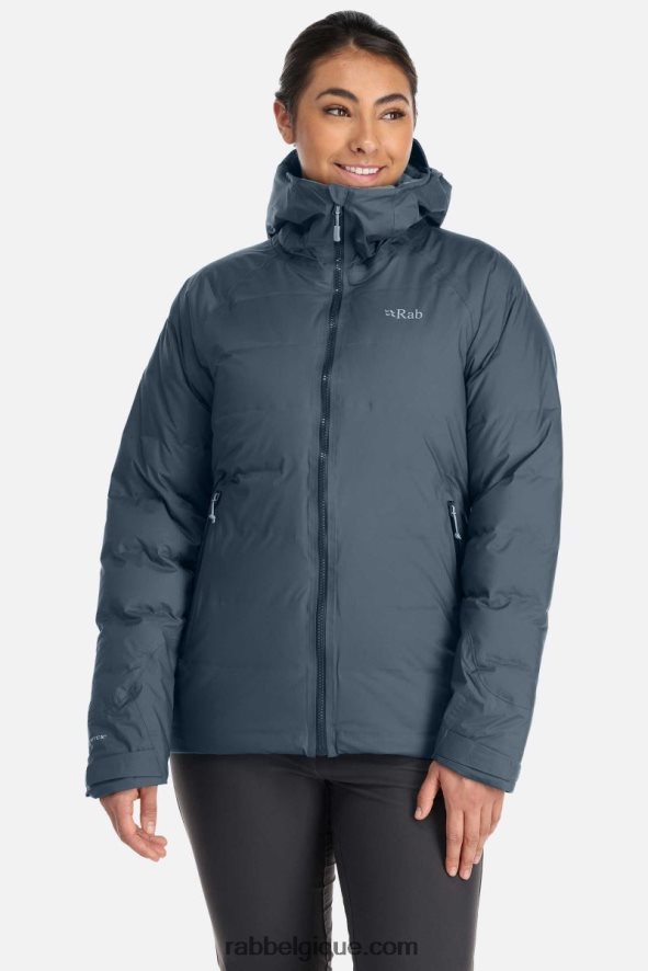 Doudoune Vailance Imperméable Femmes Rab 8826v010 Orion Bleu