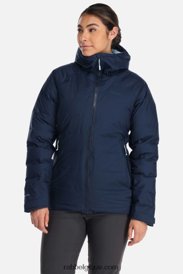 Doudoune Vailance Imperméable Femmes Rab 8826v09 Encre Profonde