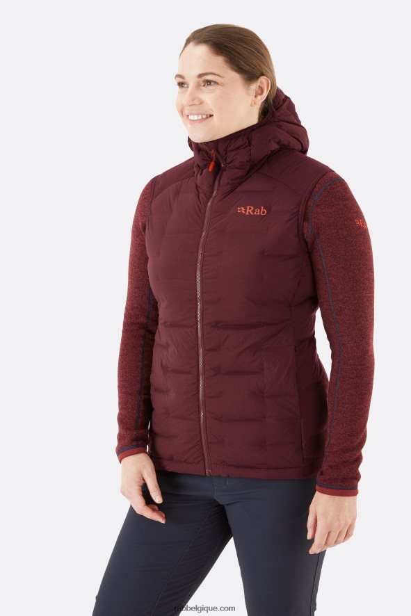 Gilet Extensible Coudée Femmes Rab 8826v0136 Bruyère Profonde