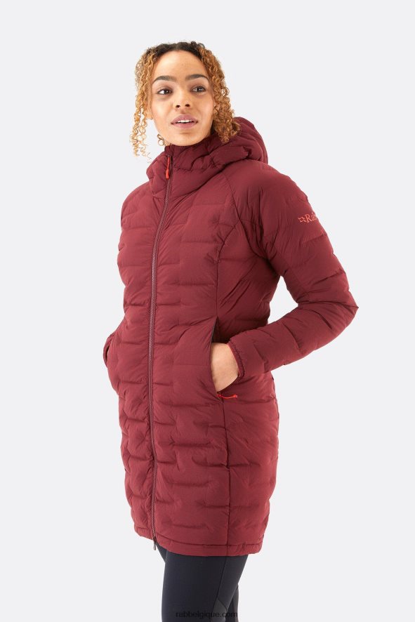Parka Coudée Stretch Femme Rab 8826v032 Bruyère Profonde