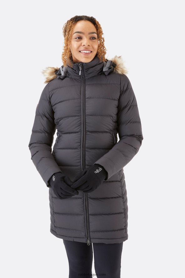 Parka à Couverture Profonde Femmes Rab 8826v02 Noir