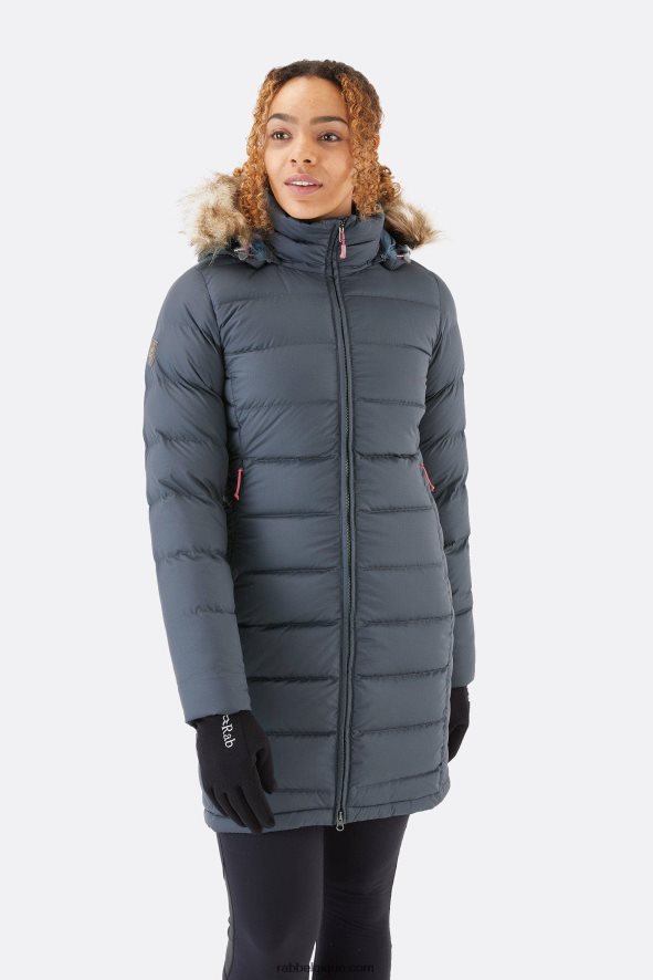 Parka à Couverture Profonde Femmes Rab 8826v06 Acier