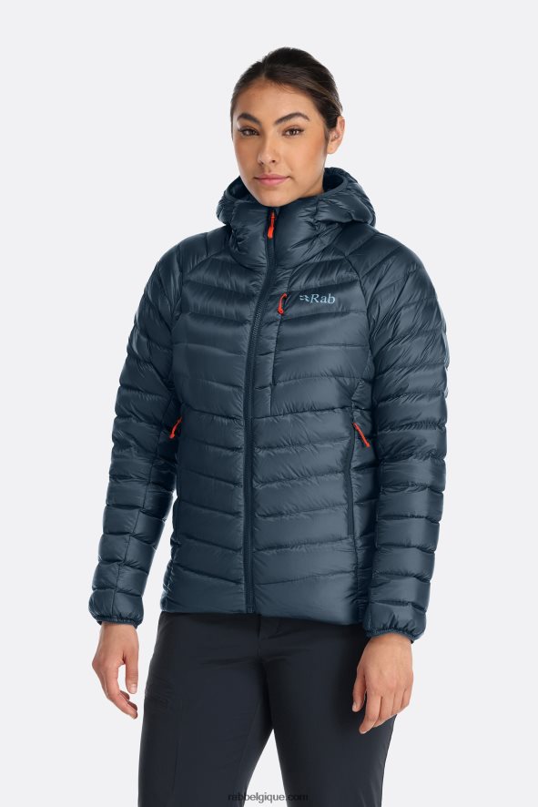 Sweat à Capuche En Duvet D'argon Femmes Rab 8826v0103 Orion Bleu