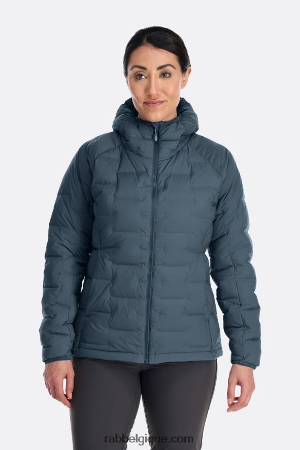 Sweat à Capuche Extensible Coudée Femmes Rab 8826v0134 Orion Bleu