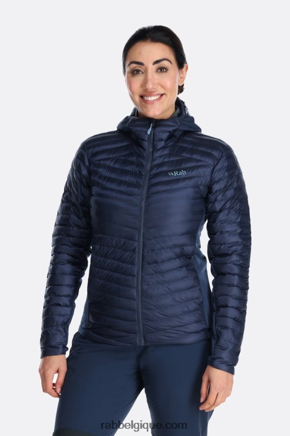 Veste à Capuche Isolée Cirrus Flex 2.0 Femmes Rab 8826v055 Encre Profonde
