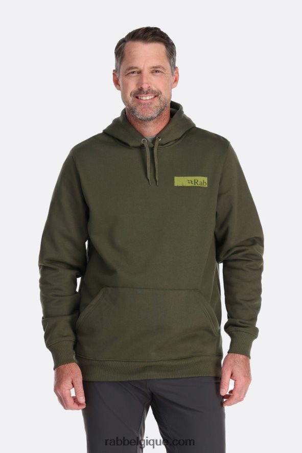 Sweat à Capuche Voyage Hommes Rab 8826v0964 Armée