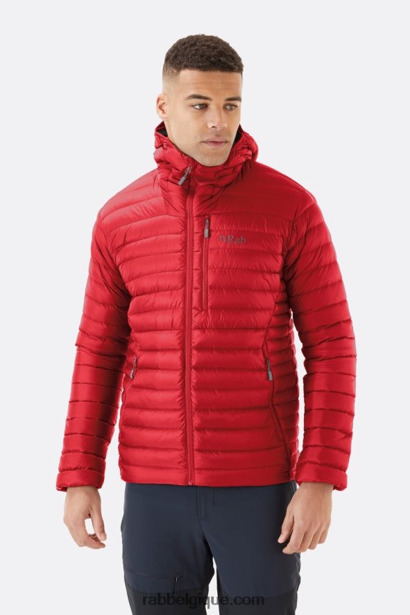 Doudoune Alpine Ulm Hommes Rab 8826v0733 Ascension Rouge