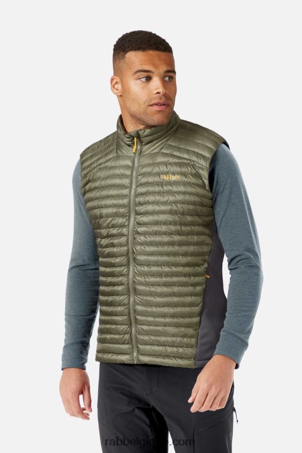 Gilet Isolé Cirrus Flex 2.0 Hommes Rab 8826v0844 Kaki Clair