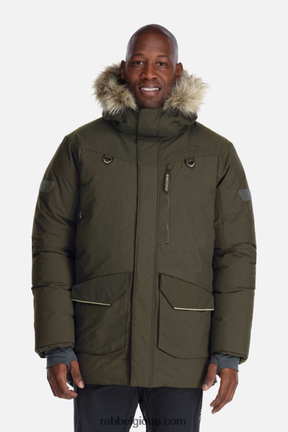 Parka Et Couette Arctus Hommes Rab 8826v0791 Armée