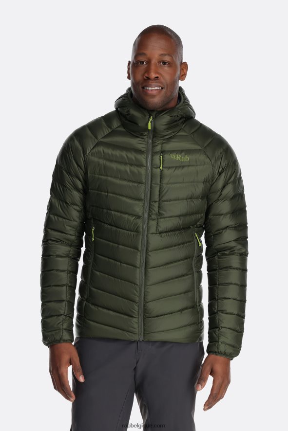Sweat à Capuche En Duvet D'argon Hommes Rab 8826v0824 Armée