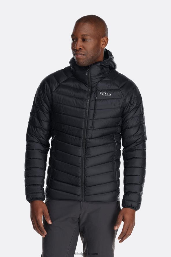 Sweat à Capuche En Duvet D'argon Hommes Rab 8826v0825 Noir
