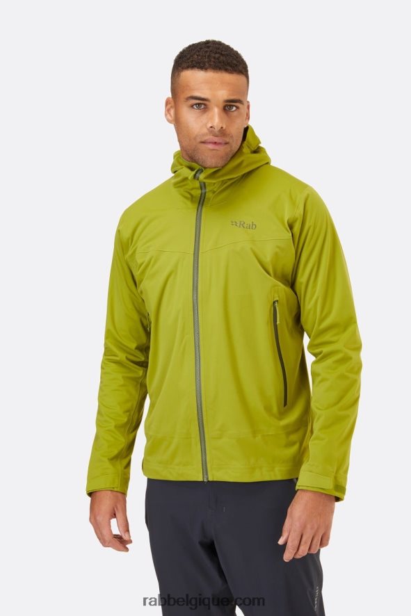Veste Imperméable Kinetic 2.0 Hommes Rab 8826v0918 Vert Tremble