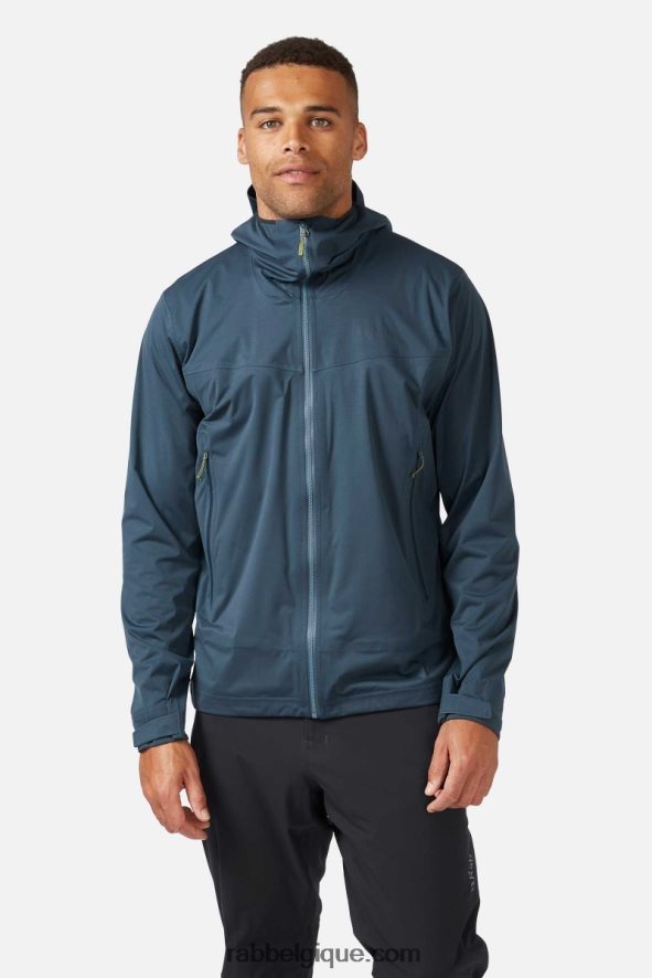 Veste Imperméable Kinetic 2.0 Hommes Rab 8826v0922 Nuit Bleue