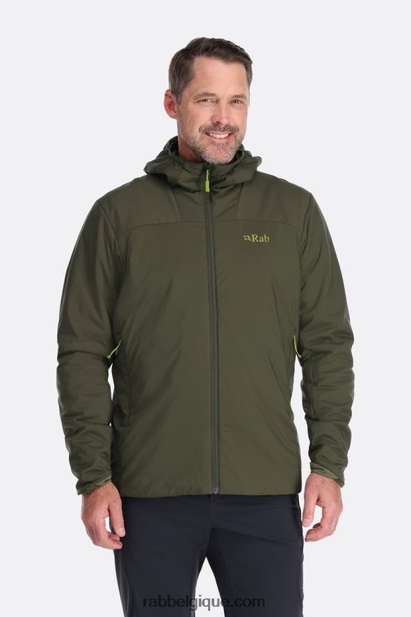 Veste Légère Isolée Xenair Alpine Hommes Rab 8826v0876 Armée