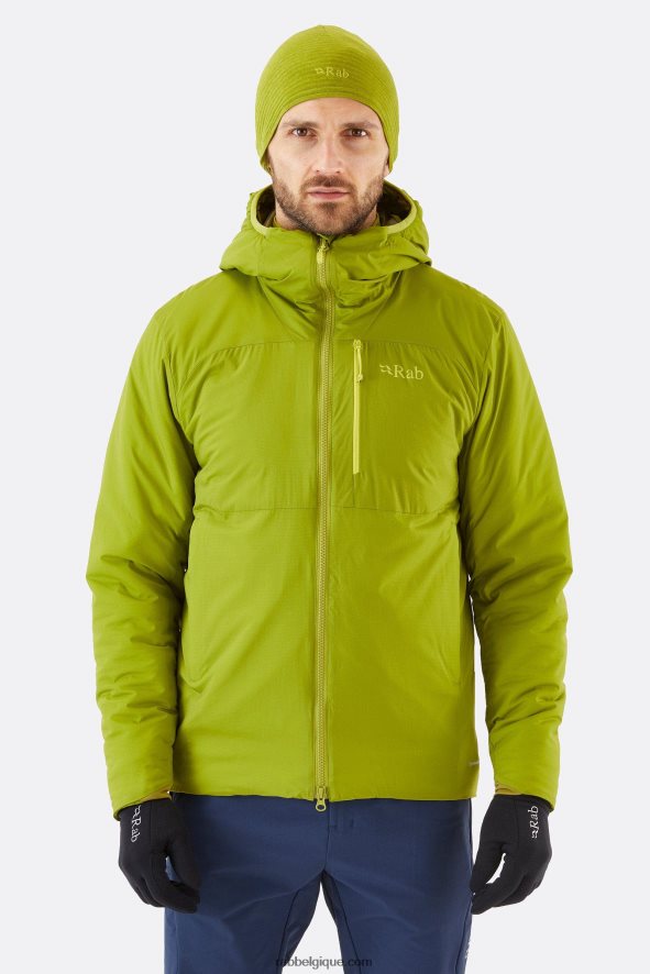 Veste Isolée Xenair Alpine Hommes Rab 8826v0819 Vert Tremble