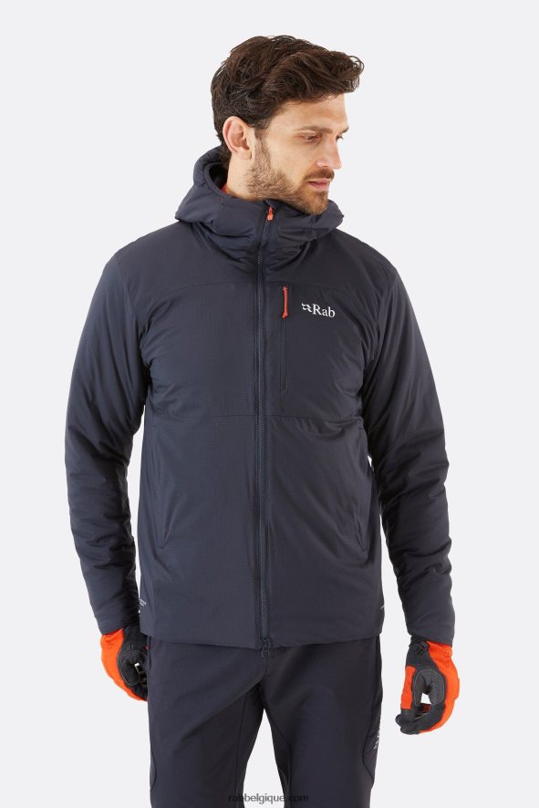 Veste Isolée Xenair Alpine Hommes Rab 8826v0821 ébène