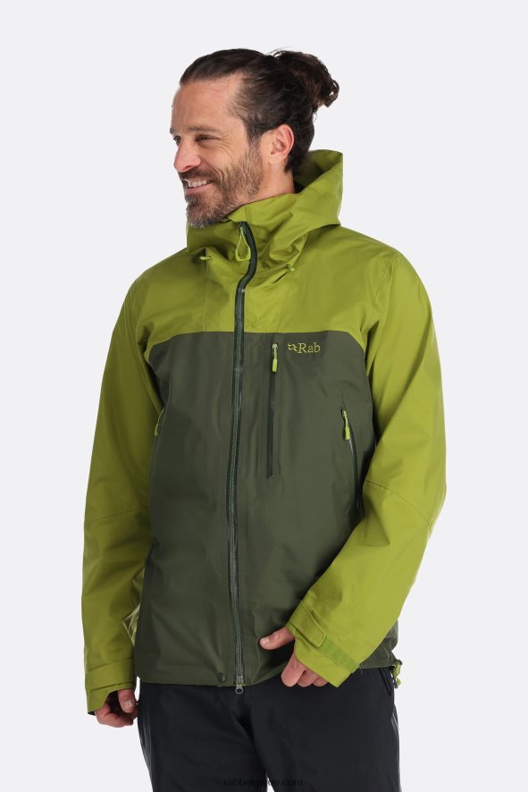 Veste Latok Mountain Gore-tex Pro Hommes Rab 8826v0907 Vert Tremble/armée