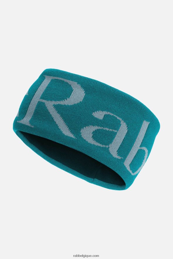 Bandeau à Logo En Maille Rab Unisexe Rab 8826v0524 Bleu Vert