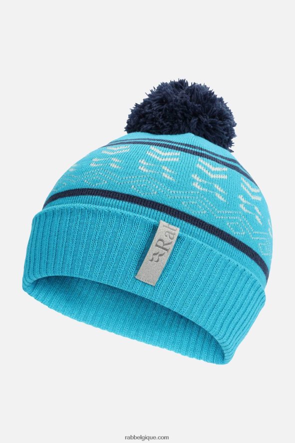 Bonnet Pompon Khroma Unisexe Rab 8826v0534 Aigue-marine/encre Profonde