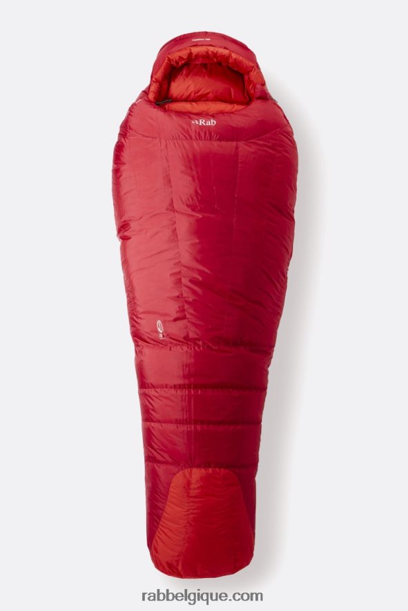 Sac De Couchage En Duvet Expedition 1400 (-40c) Unisexe Rab 8826v0993 Sommet Rouge
